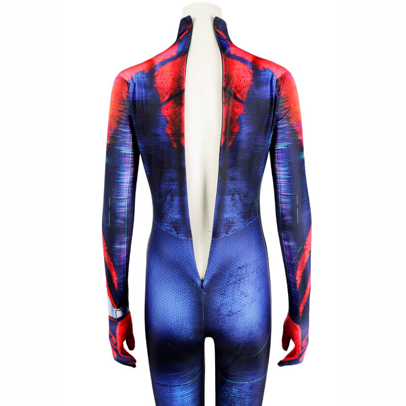 Female Spiderman 2099 Costume Miguel O'Hara Cosplay Bodysuit Spiderman Across the Spider-Verse Jumpsuit