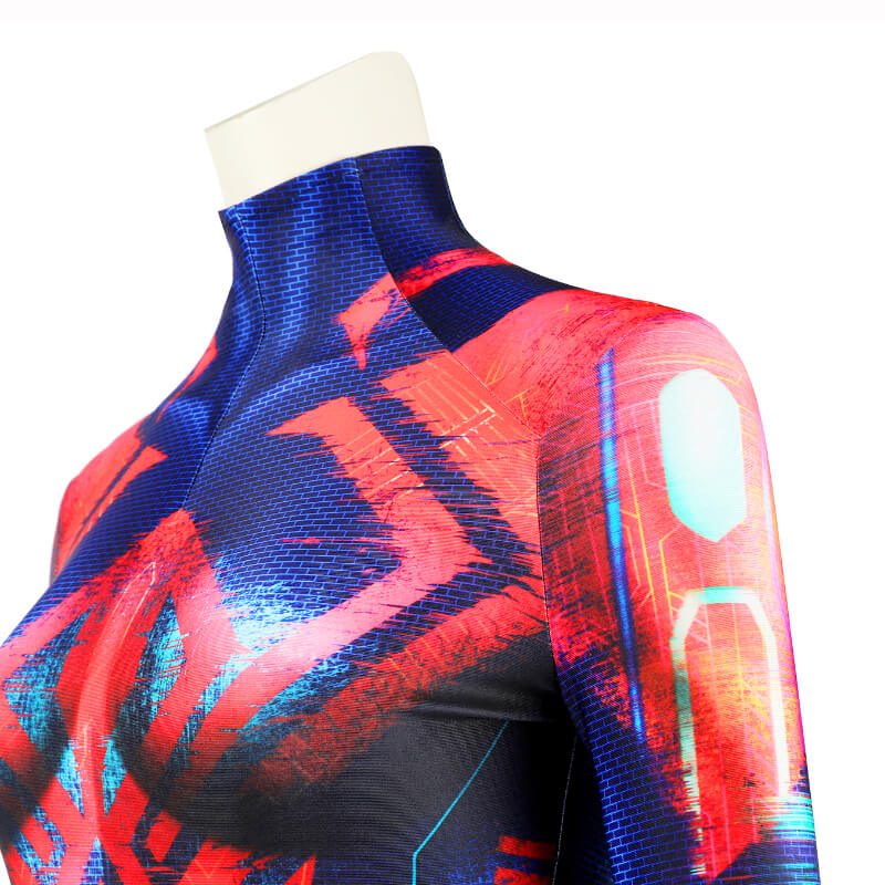 Female Spiderman 2099 Costume Miguel O'Hara Cosplay Bodysuit Spiderman Across the Spider-Verse Jumpsuit