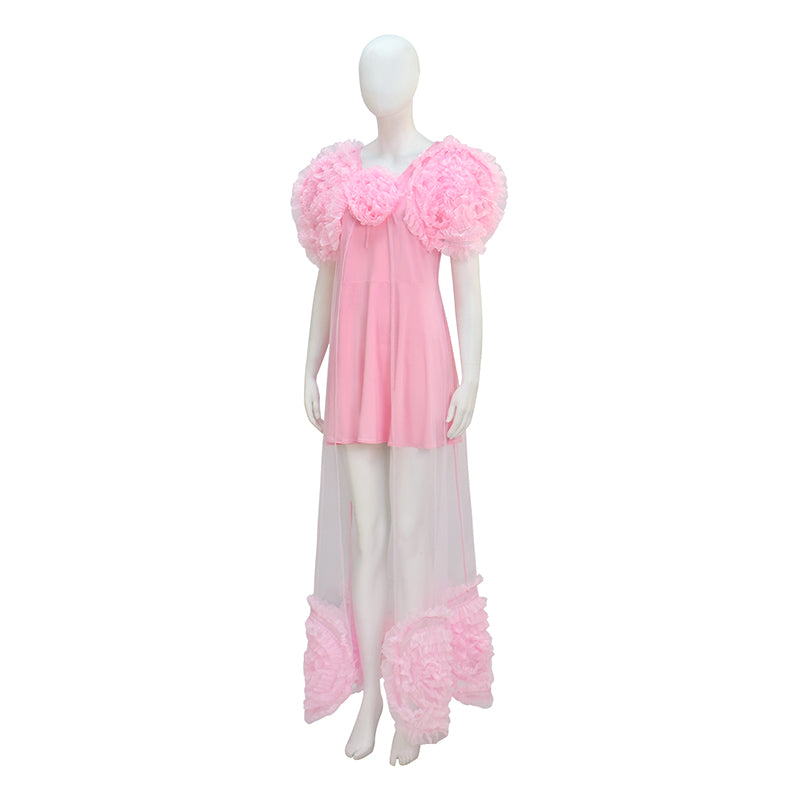 Glinda Wicked Witch Pink Suit Halloween Cosplay Costume Outfit ACcosplay