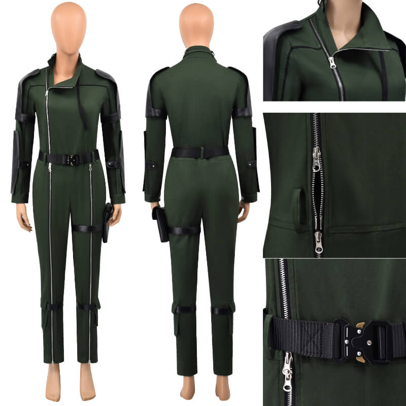 Ilene Andrews Olive Green Jumpsuit Kong The New Empire Cosplay Jumpsuit