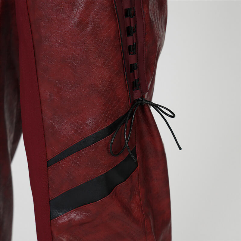 Guardians Of The Galaxy Vol. 3 Kraglin Cosplay Costumes Red Leather Suit Halloween Carnival Suit