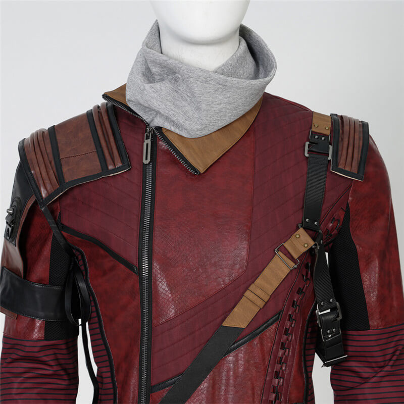 Guardians Of The Galaxy Vol. 3 Kraglin Cosplay Costumes Red Leather Suit Halloween Carnival Suit