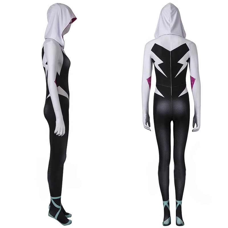 Into the Spider-Verse Superhero Costume Gwen Stacy Bodysuit ACcosplay