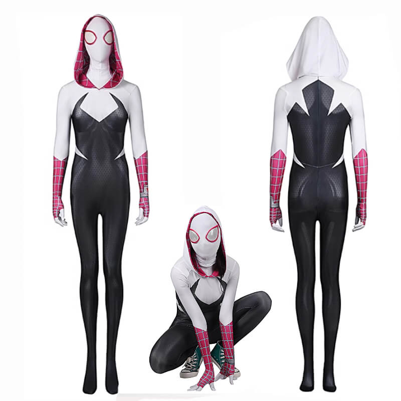 Gwen Stacy Into the Spider Verse Outfit Spiderman Gwen Stacy Suit Jumpsuit