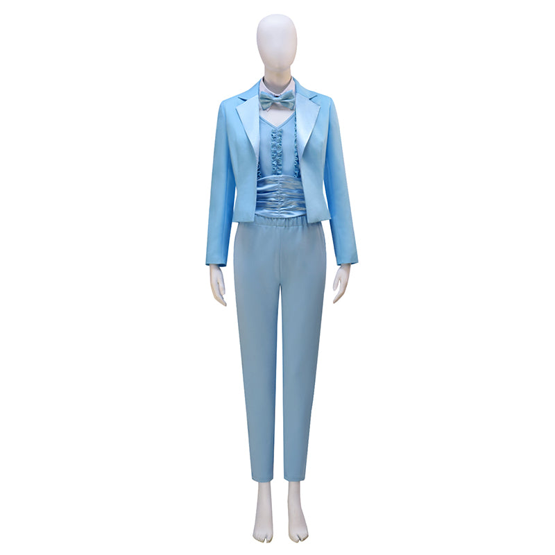 Dumb and Dumber Cosplay Costume Harry Dunne Blue Suit Halloween Outfit For Women