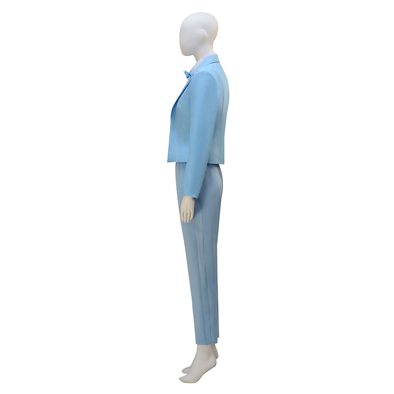 Dumb and Dumber Cosplay Costume Harry Dunne Blue Suit Halloween Outfit For Women