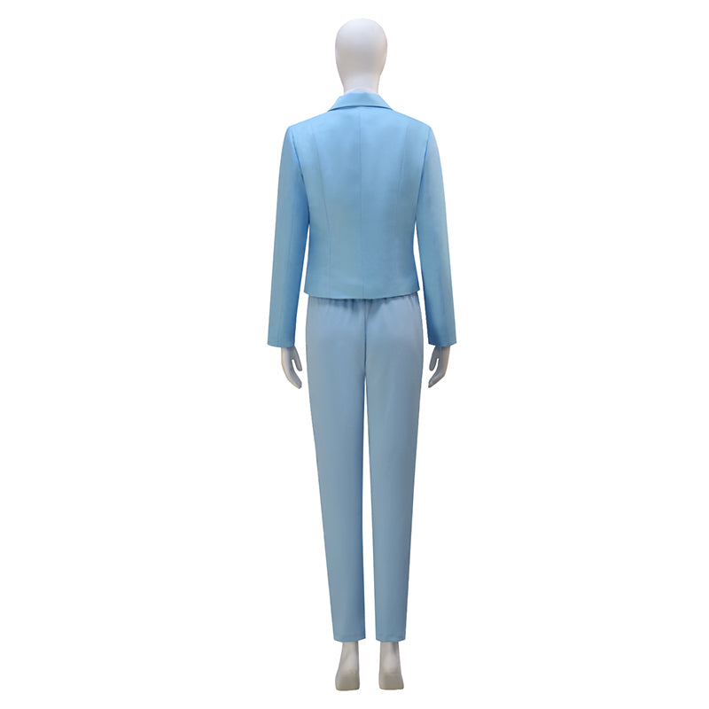 Dumb and Dumber Cosplay Costume Harry Dunne Blue Suit Halloween Outfit For Women