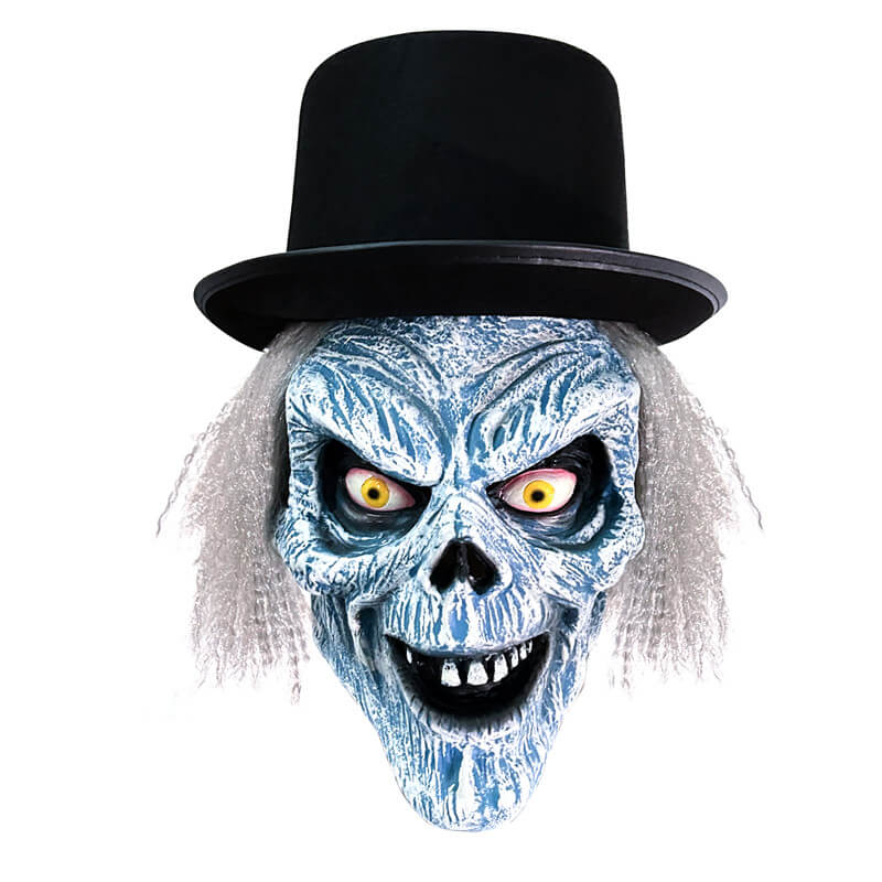 Hatbox Ghost Mask Halloween Scariest Mask Latex Cosplay Prop with Hair ACcosplay