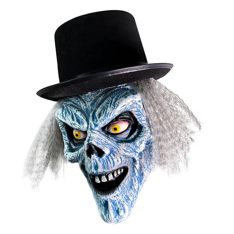 Hatbox Ghost Mask Halloween Scariest Mask Latex Cosplay Prop with Hair ACcosplay