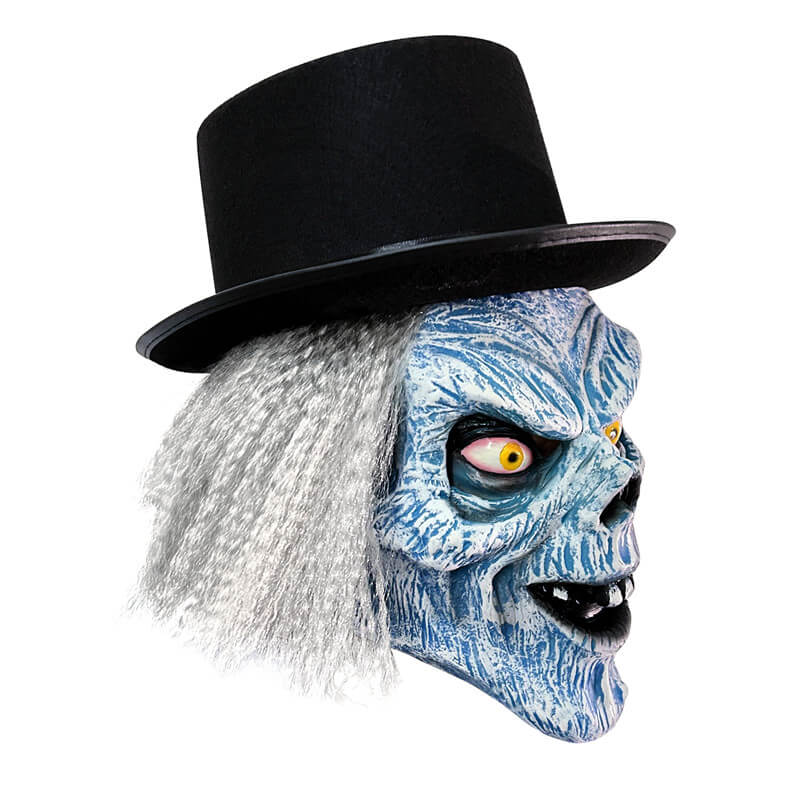 Hatbox Ghost Mask Halloween Scariest Mask Latex Cosplay Prop with Hair ACcosplay