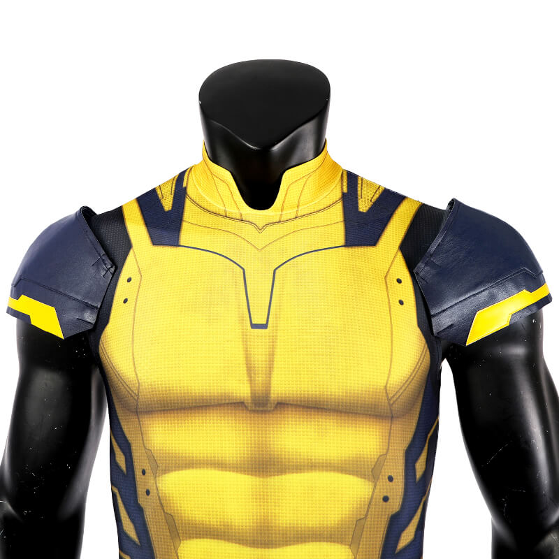 Hugh Jackman Wolverine Costume Deadpool Wolverine Suit Sleeveless Yellow Suit