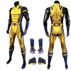 Hugh Jackman Wolverine Costume Deadpool Wolverine Suit Sleeveless Yellow Suit