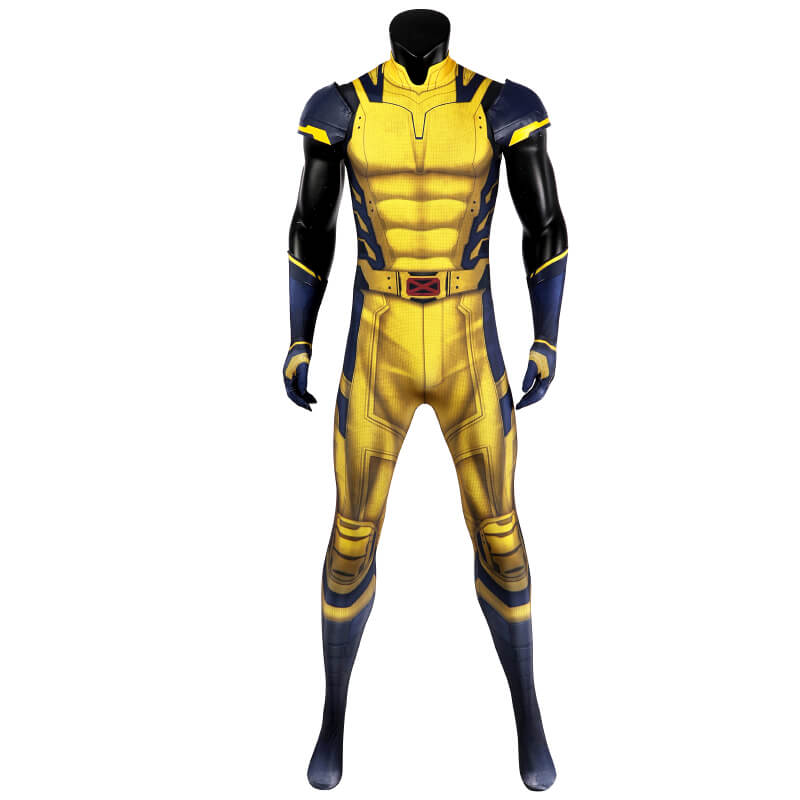 Hugh Jackman Wolverine Costume Deadpool Wolverine Suit Sleeveless Yellow Suit