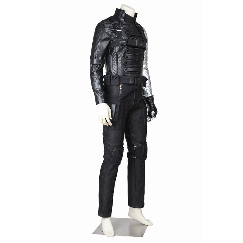 Captain America The Winter Soldier James Buchanan Bucky Barnes Cosplay Costume ACcosplay