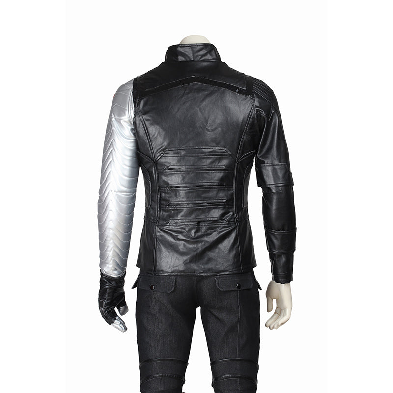 Captain America The Winter Soldier James Buchanan Bucky Barnes Cosplay Costume ACcosplay