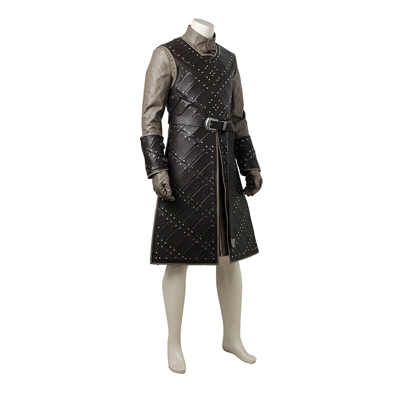 Game of Thrones Season 7 Jon Snow Cosplay Costume Halloween Party Outfits