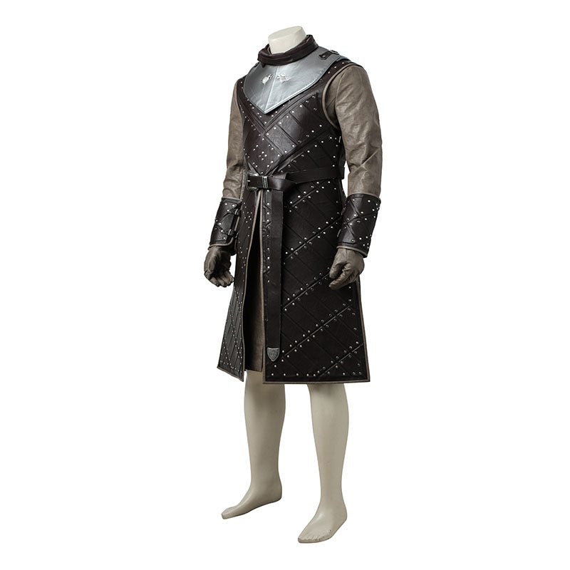 Game of Thrones Season 7 Jon Snow Cosplay Costume Halloween Party Outfits