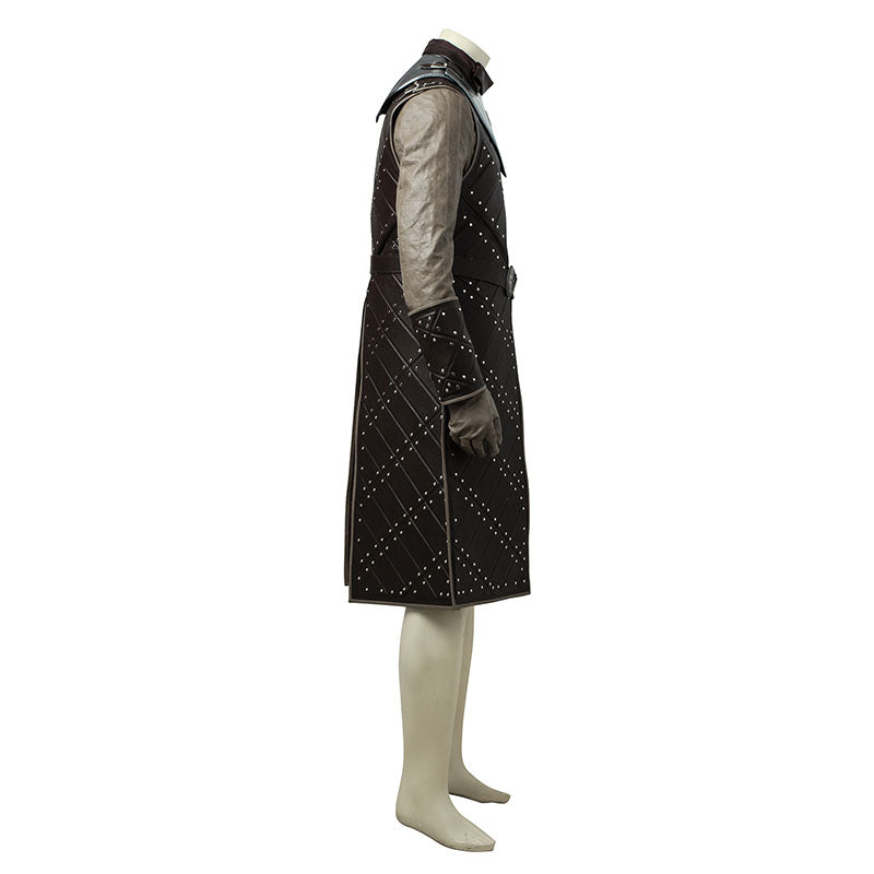 Game of Thrones Season 7 Jon Snow Cosplay Costume Halloween Party Outfits