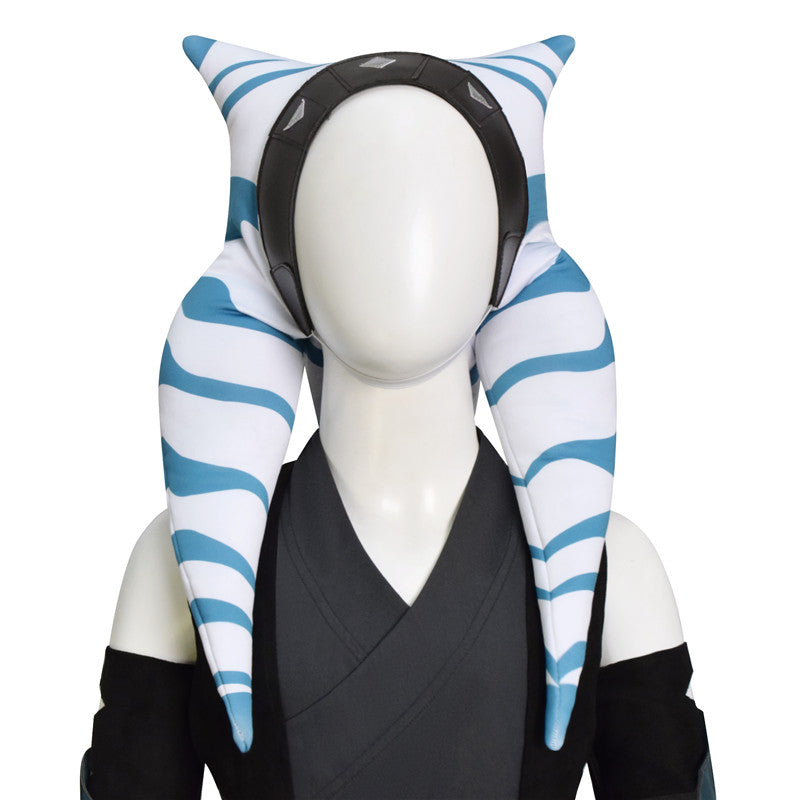 Kids Ahsoka Costume Girls Ahsoka Headpiece Star Wars Ahsoka Tan Cosplay Costume