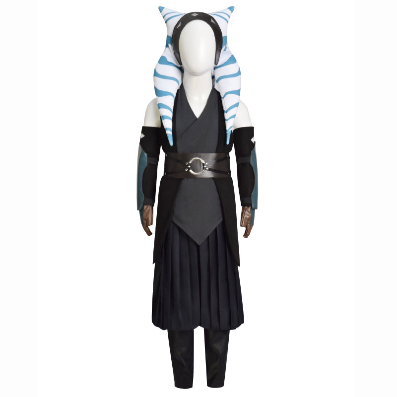 Kids Ahsoka Costume Girls Ahsoka Headpiece Star Wars Ahsoka Tan Cosplay Costume