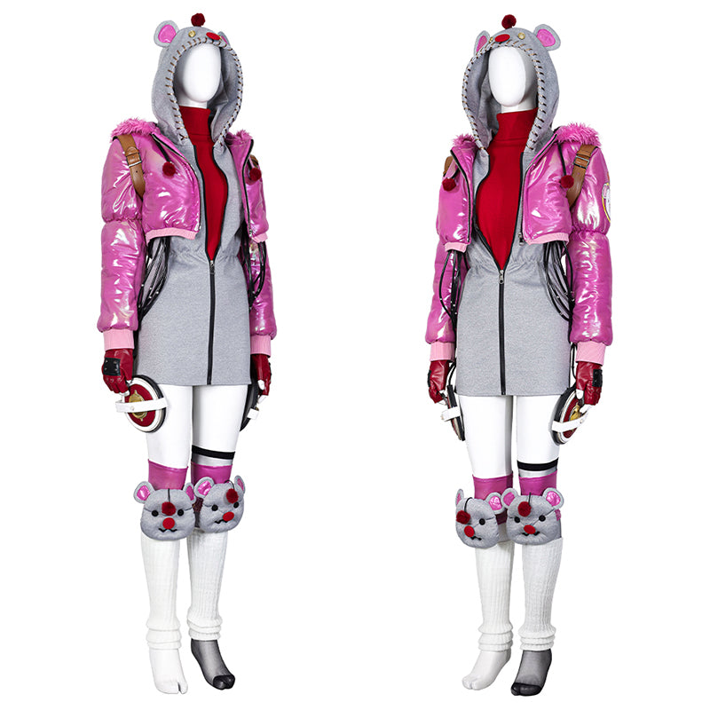 Wattson Kupo Power Suit Apex Legends Final Fantasy Wattson Cosplay Costume Halloween Outfit