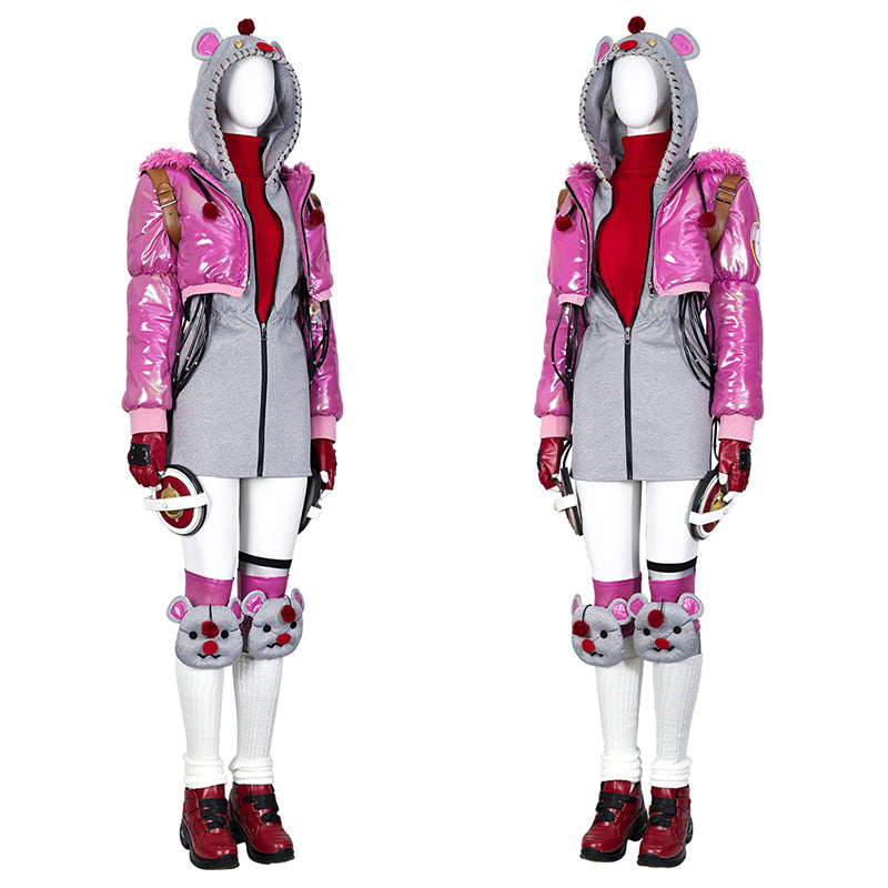 Wattson Kupo Power Suit Apex Legends Final Fantasy Wattson Cosplay Costume Halloween Outfit