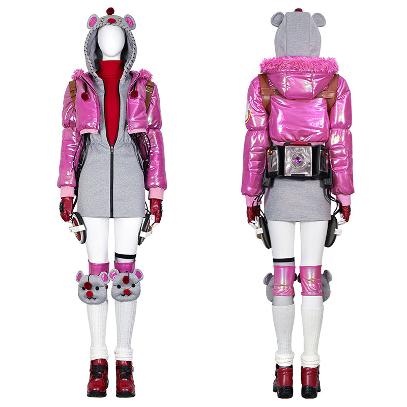 Wattson Kupo Power Suit Apex Legends Final Fantasy Wattson Cosplay Costume Halloween Outfit