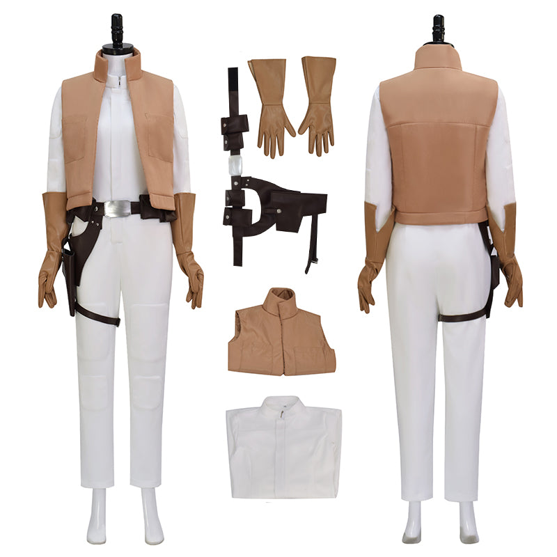 Leia Organa Slo Suit Star Wars Princess Leia Cosplay Costume Halloween Outfits