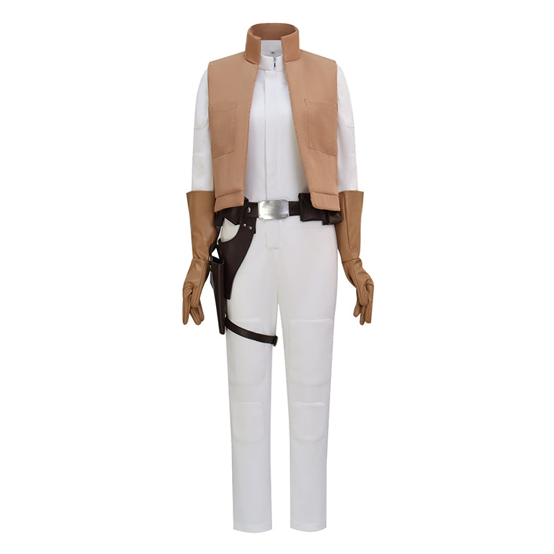 Leia Organa Slo Suit Star Wars Princess Leia Cosplay Costume Halloween Outfits