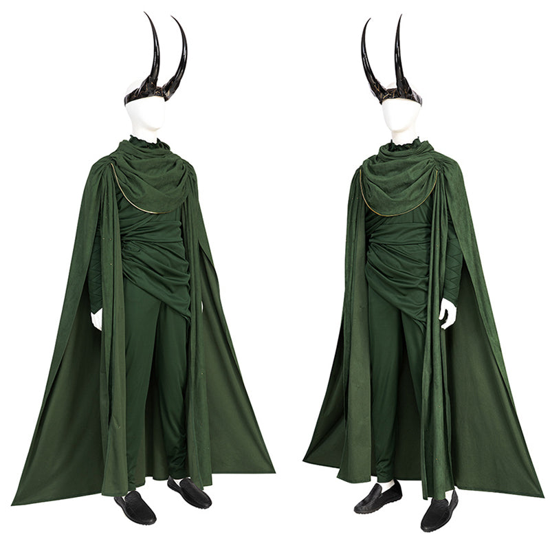 Loki God Of Stories Cosplay Loki Season 2 Halloween Costume with Loki Horns