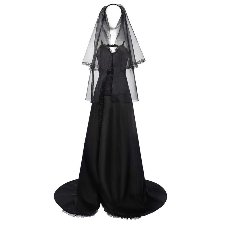 lydia beetlejuice black dress Deetz Lydia Cosplay Costume Halloween Party Suit, L SEP 2025 Cowboy Boots for Men ensuring you can enjoy Color:Black Red Flower