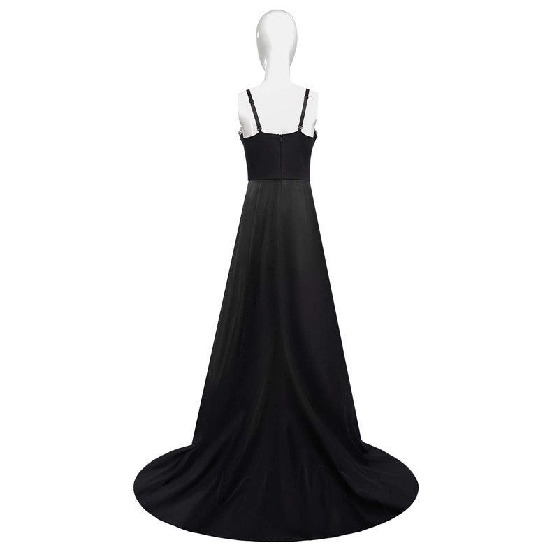 Lydia Deetz Black Dress Beetlejuice Lydia Cosplay Costume Halloween Party Suit, L Lydia Deetz Black Dress Beetlejuice Lydia Cosplay Costume Halloween Party Suit, L