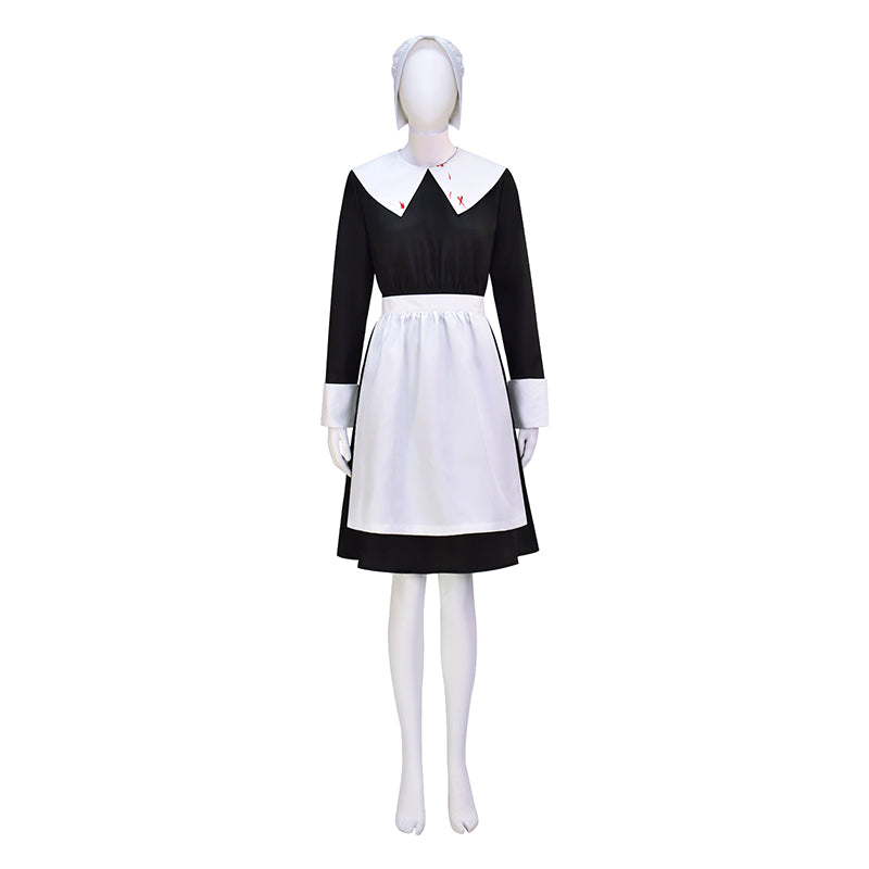 Wednesday Maxin Farm Maid Cosplay Costume Full Set Halloween Party Suit