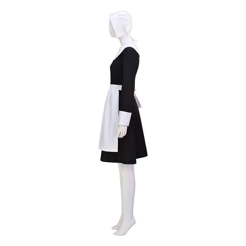 Wednesday Maxin Farm Maid Cosplay Costume Full Set Halloween Party Suit