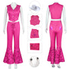 Margot Robbie Cowgirl Barbie Pink Costume 2023 Barbie Western Outfit ACcosplay