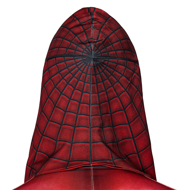 Spider-Man Miles Morales New Crimson Cowl Suit Cosplay Costume Jumpsuit