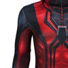 Spider-Man Miles Morales New Crimson Cowl Suit Cosplay Costume Jumpsuit