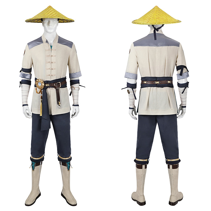 Raiden MK1 Cosplay Mortal Kombat 1 Raiden Costume Halloween Carnival Suit