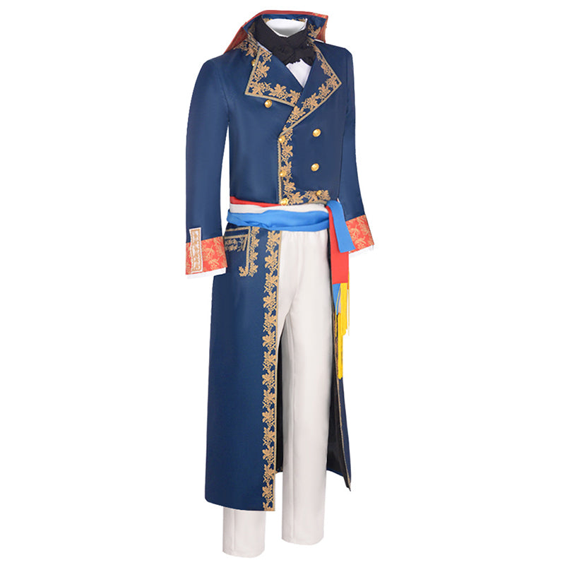 Napoleon Cosplay Costume 2023 Movie Napoleon Bonaparte Suit Emperor Blue Military Uniform