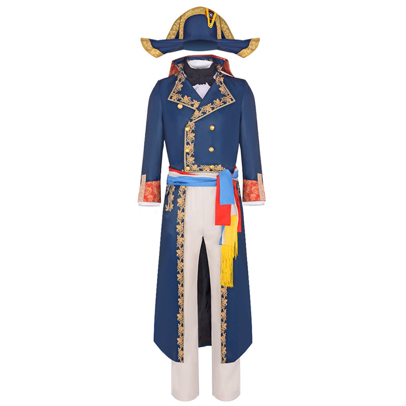 Napoleon Cosplay Costume 2023 Movie Napoleon Bonaparte Suit Emperor Blue Military Uniform