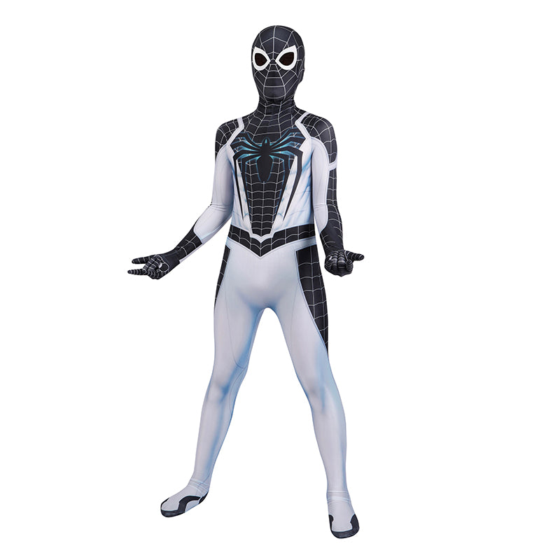 Spider Man PS5 Negative Cosplay Costume Kids Superhero Negative Jumpsuit
