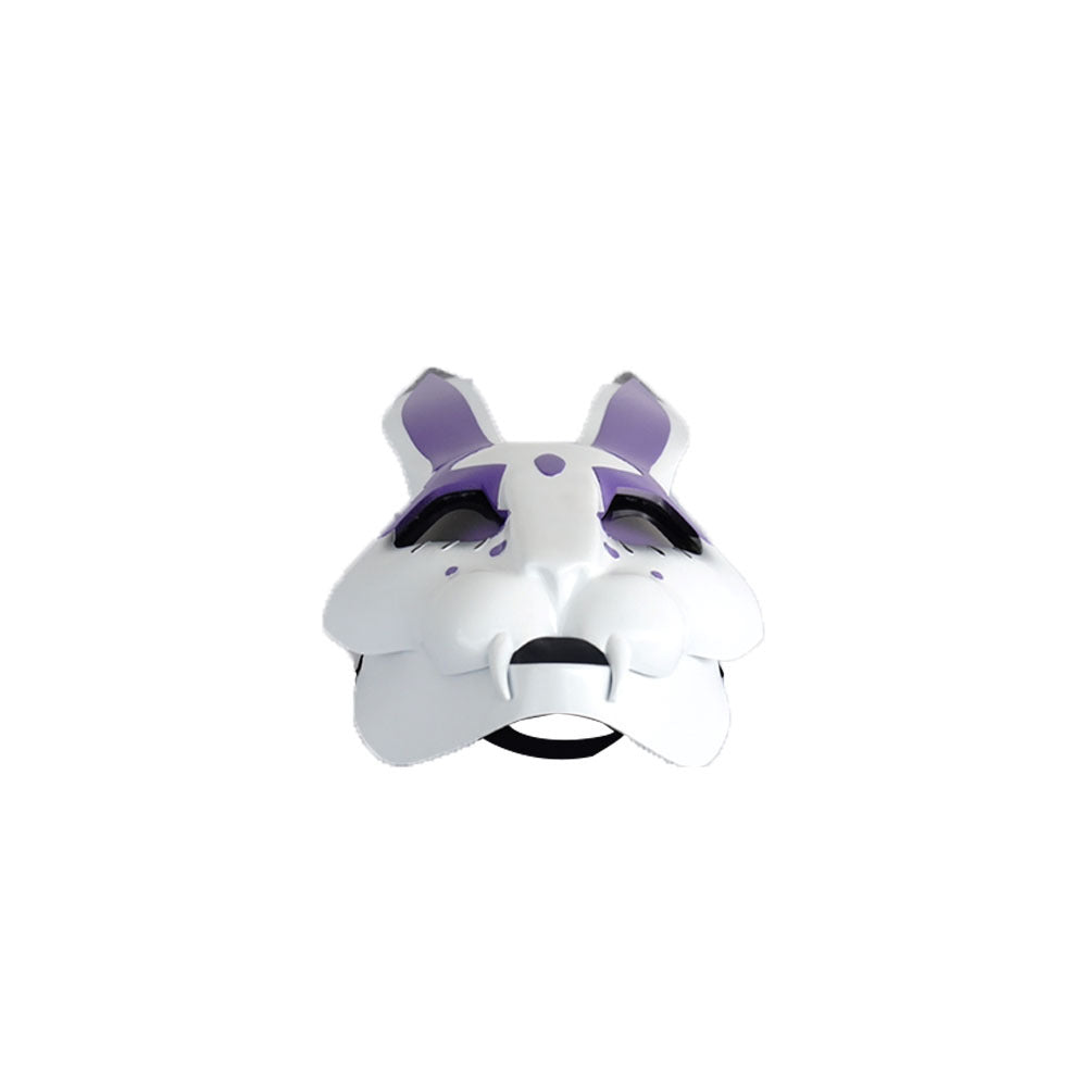 Neon White Neon Violet Mask Rabbit Cosplay Mask Prop ACcosplay