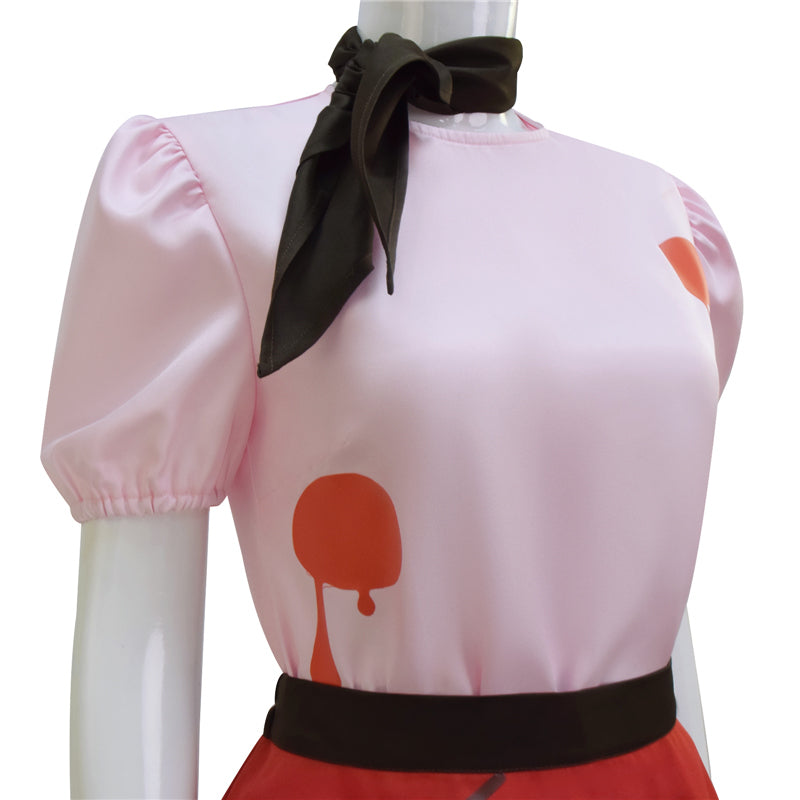 Niffty Pink Dress Hazbin Hotel Niffty Cosplay Costume Halloween Carnival Suit