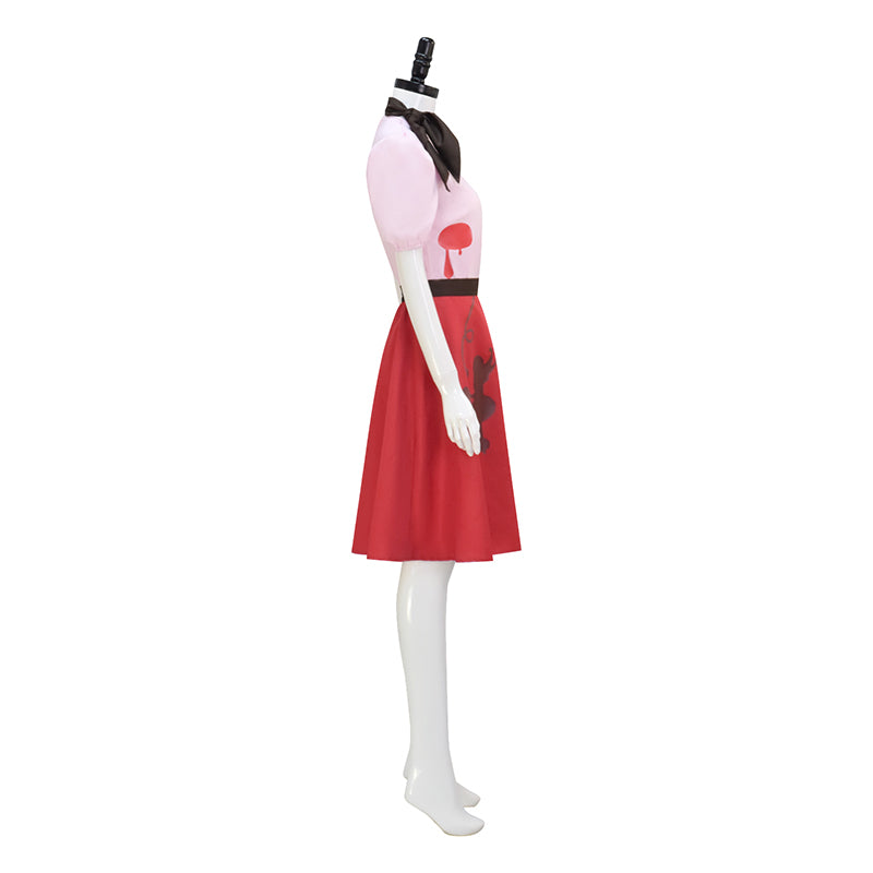 Niffty Pink Dress Hazbin Hotel Niffty Cosplay Costume Halloween Carnival Suit