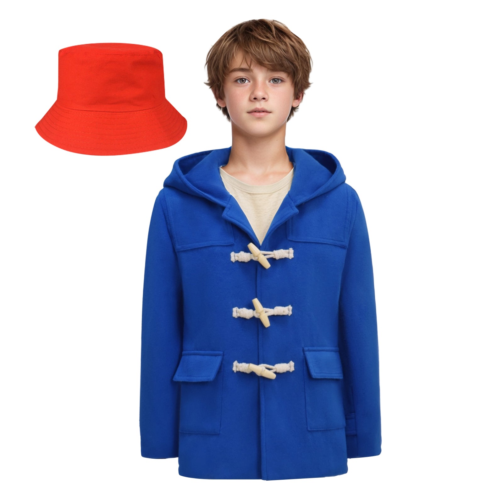 Kids Paddington Bear Blue Coat Halloween Cosplay Costume ACcosplay