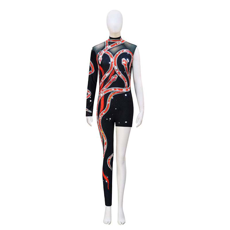 DIY Reputation Eras Tour Adults Black Red Snake Cosplay Costume ACcosplay