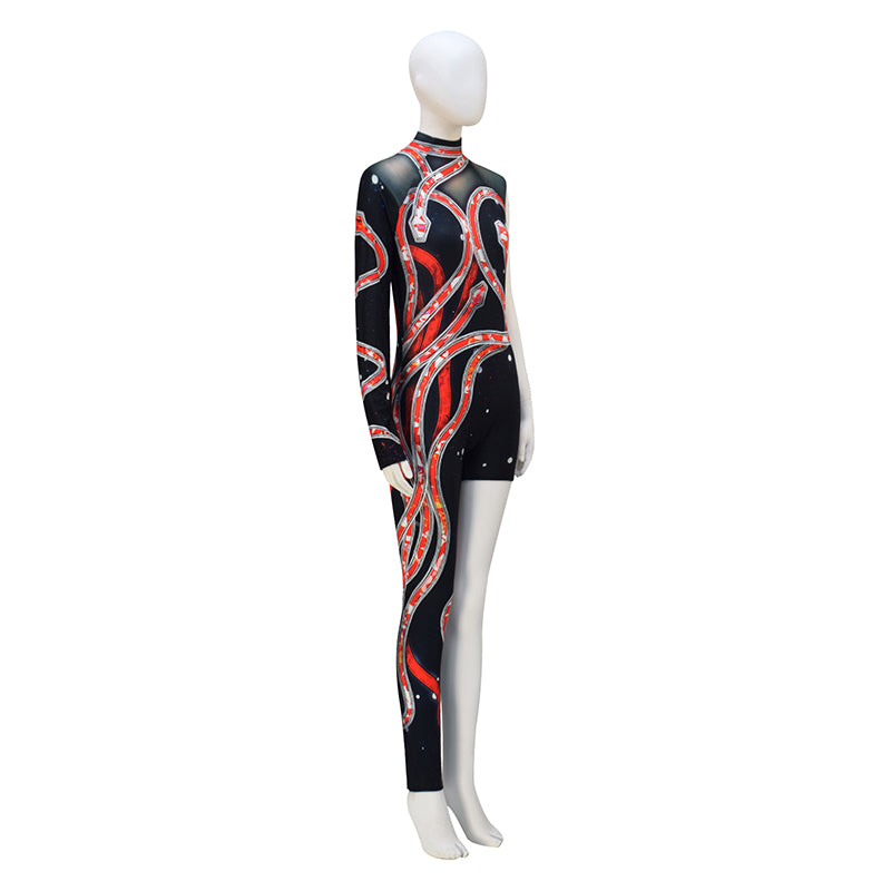 DIY Reputation Eras Tour Adults Black Red Snake Cosplay Costume ACcosp ...