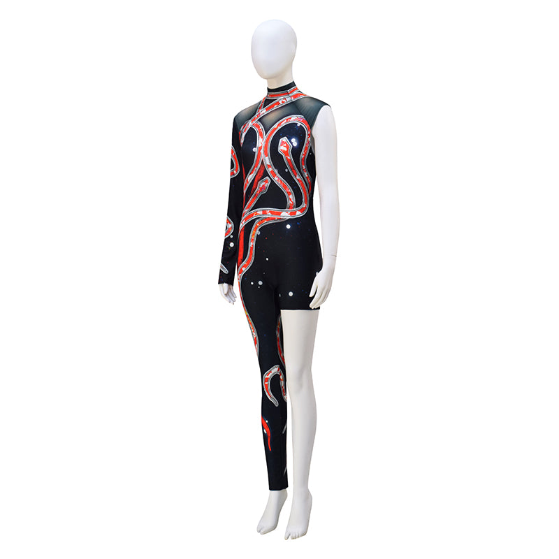 DIY Reputation Eras Tour Adults Black Red Snake Cosplay Costume ACcosp ...