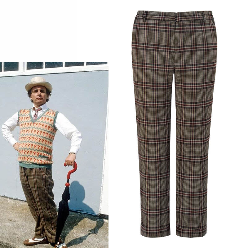 Seventh Doctor Trousers Doctor Who 7th Doctor Pants Trousers ACcosplay