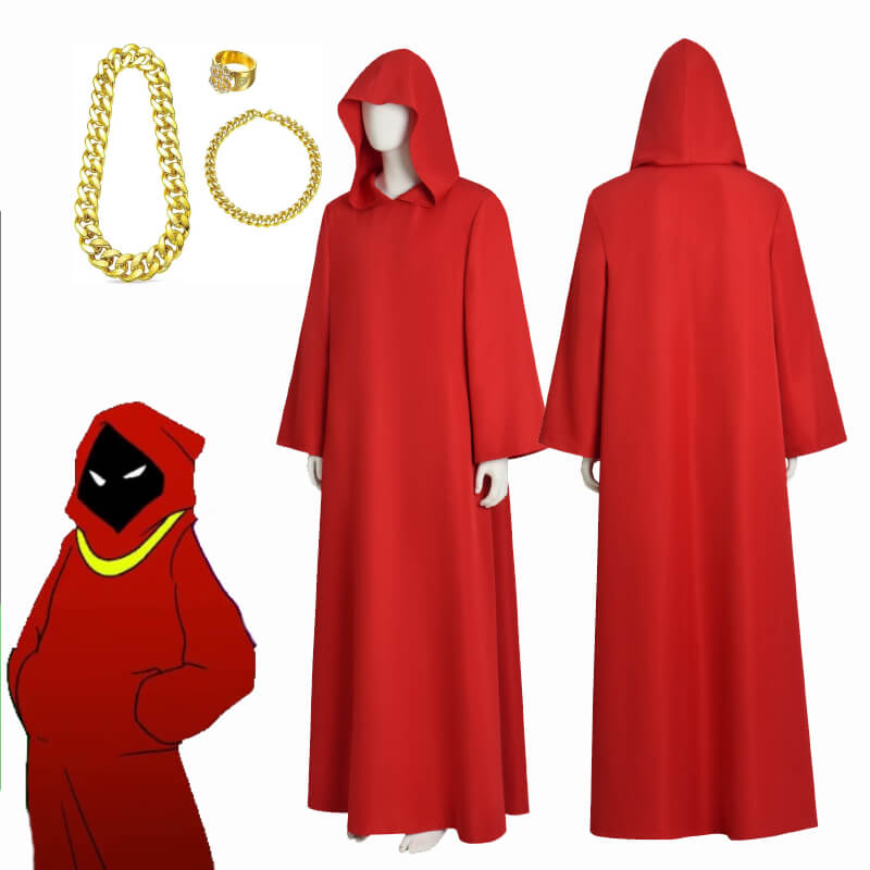 Red Wizard Robe Shadow Wizard Money Gang Red Cloak Halloween Costumes ...